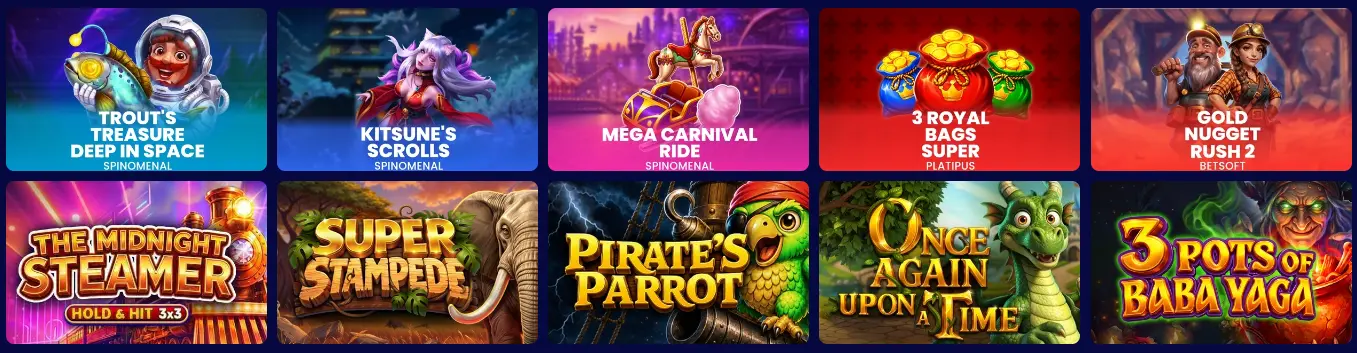 Union Jackpots Casino games